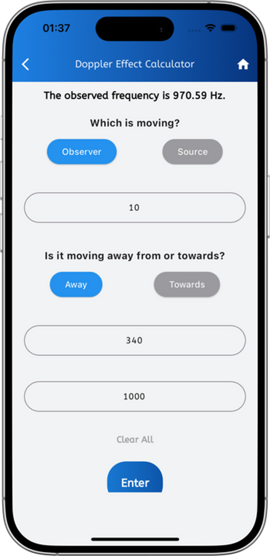Delta Education application feature showing custom built mathematics and physics scientific calculators